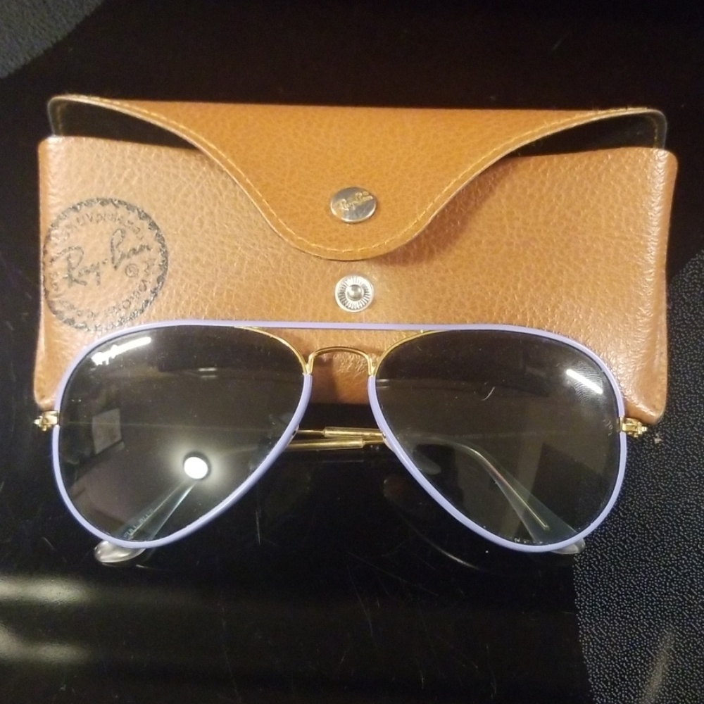 Authentic Ray-Ban Baby Blue Aviators